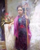 Pino Daeni - Impression oil painting.